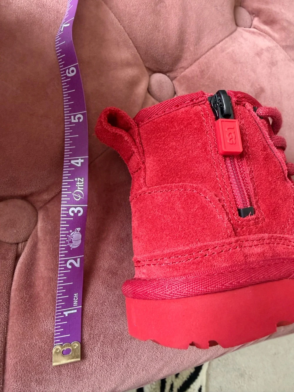 UGG Kids Neumel II Suede Boots Samba Red Toddler Size 6